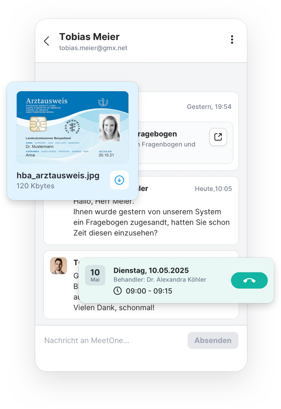 MeetOne Messenger auf dem iPhone